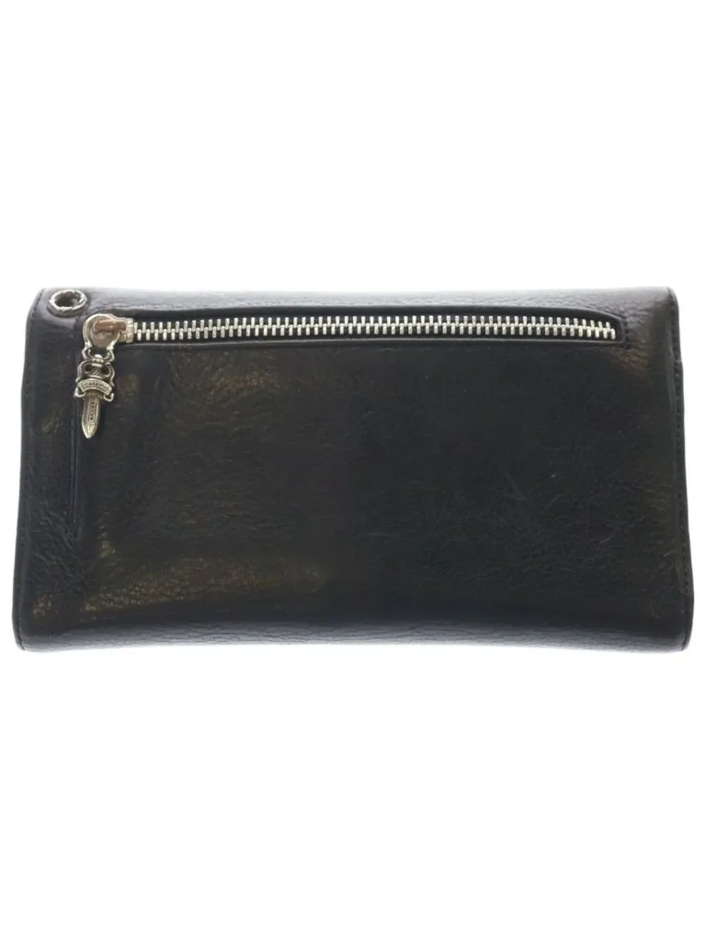 Chrome Hearts Wave Leather Wallet Black